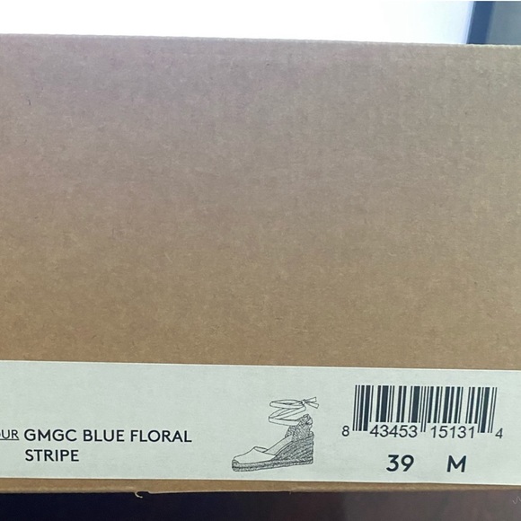 BNIB Gal Meets Glam x Margaux The Espadrille Blue - Picture 7 of 10